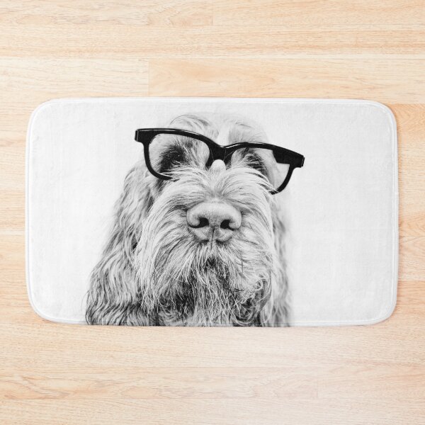 Item preview, Intellectual Italian Spinone – Dog with Glasses by ©️ heidiannemorris designed and sold by FOLK ART FUSION.