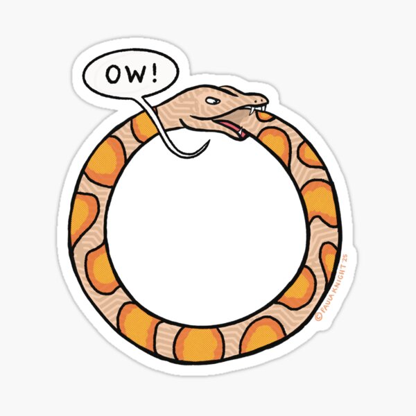 Artikel-Vorschau von Lustiger Ouroboros, der seinen eigenen Schwanz frisst, designt und verkauft von PaulaJKnight .