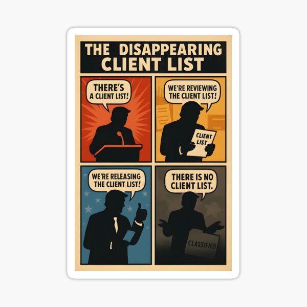 Item preview, The Disappearing Client List designed and sold by StarsAndSickles.