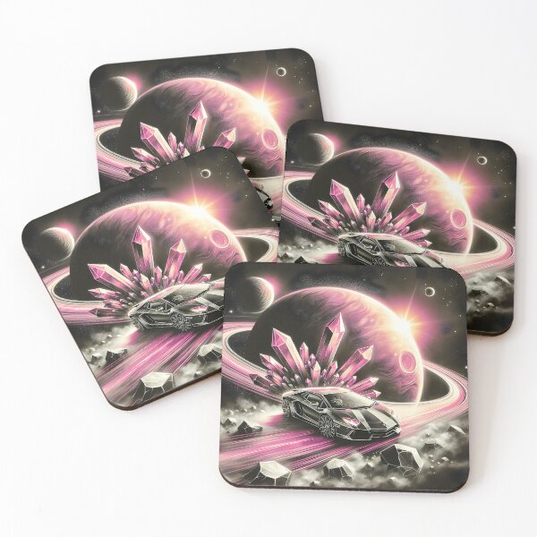 Item preview, Pink Car in Space, Ai Generated Art    designed and sold by ACC .