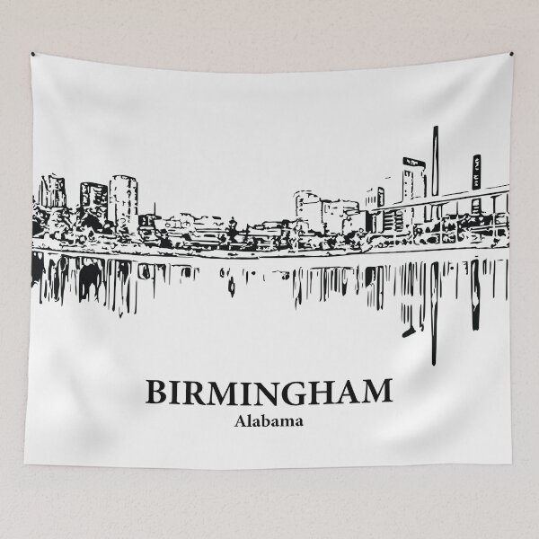 Artikelvorschau, Birmingham - Alabama entworfen und verkauft von Lakeric Cityscapes.