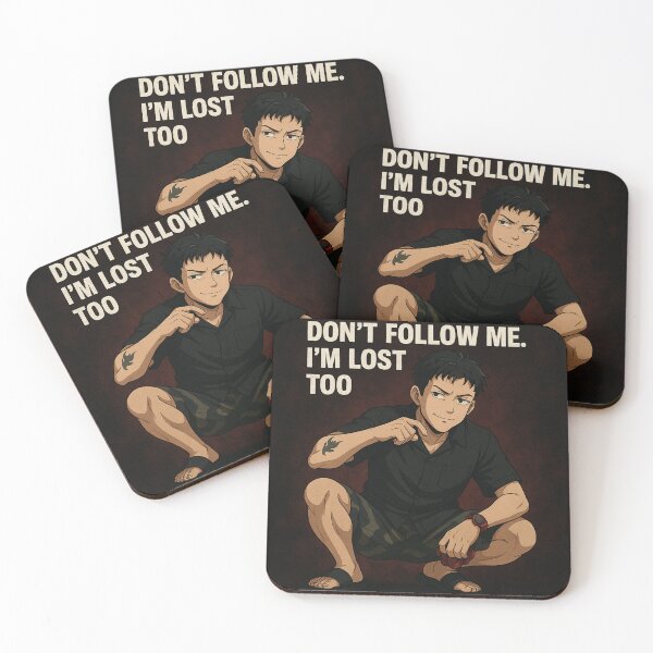 Item preview, Don't Follow Me. I'm Lost Too - Funny Anime Guy Design designed and sold by konthai.familyart.