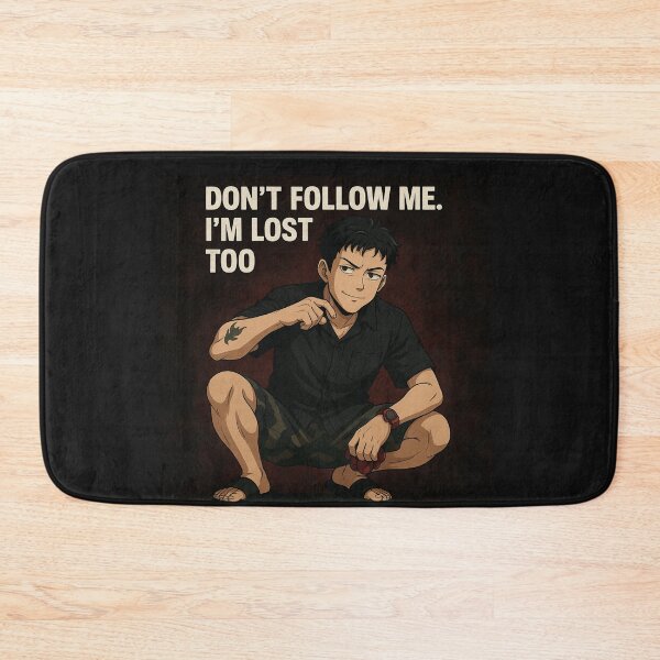 Item preview, Don't Follow Me. I'm Lost Too - Funny Anime Guy Design designed and sold by konthai.familyart.