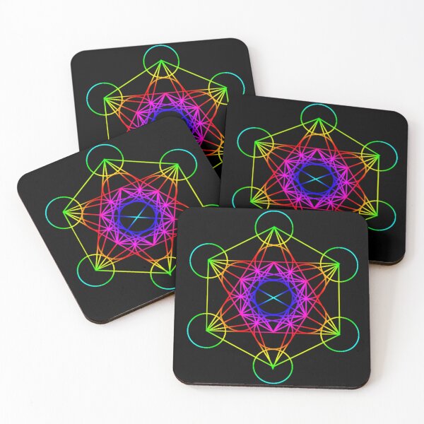 Item preview, Rainbow Metatron's Cube Sacred Geometry designed and sold by ChaosEmporium.