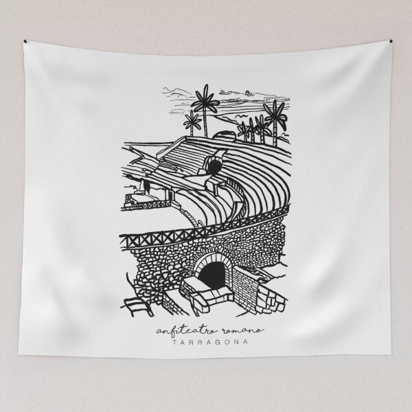Item preview, Historic Amphitheater of Tarragona – Mediterranean Heritage Art designed and sold by Tropical Blood.