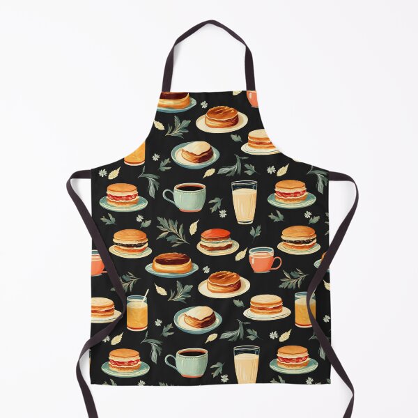 Item preview, Breakfast Food and Drinks Pattern | Retro Style designed and sold by UnhingedBird.