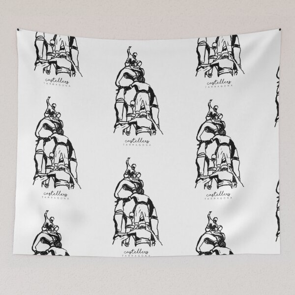 Item preview, Castellers of Tarragona – Human Tower Tradition Illustration designed and sold by Tropical Blood.