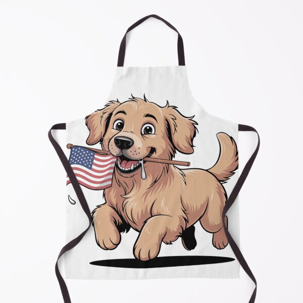 Item preview, American Dog Golden Retriever | T-Shirt designed and sold by NicolasGlowArt.