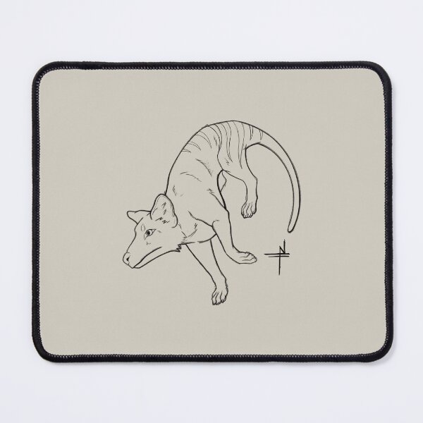 Item preview, Running Thylacine – Line Art with Sketch Texture designed and sold by HunzikerArt.