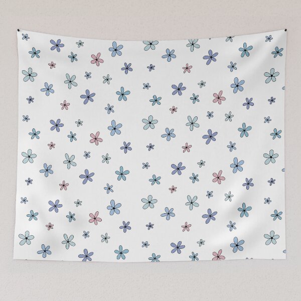 Item preview, Blue Flowers Sticker Pack designed and sold by WillowTreeArt.