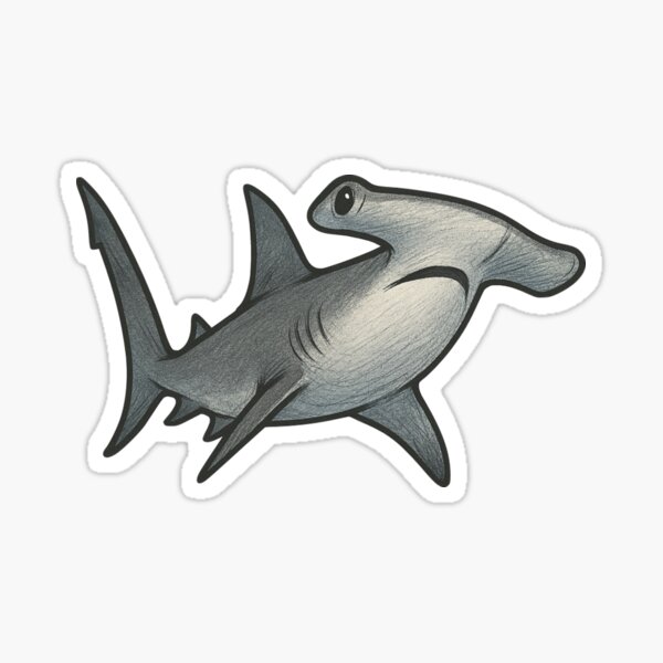 Item preview, Hammerhead Shark Sea Creature Art designed and sold by Vendeloc.