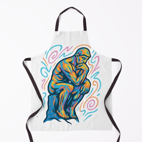 Item preview, Le Penseur in colour. designed and sold by The lucky Hippy.