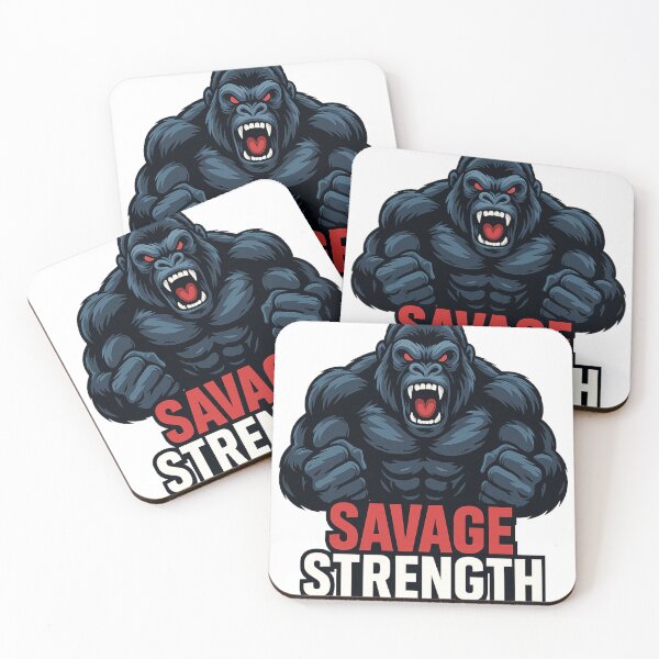 Item preview, Savage Strength Gorilla Shirt – Modern Comic Gym Motivation designed and sold by Savage Strength Co..