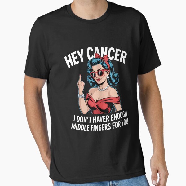 Item preview, Cool Cancer Joke Middle Finger Positive Funny designed and sold by BobMarkLifeS.