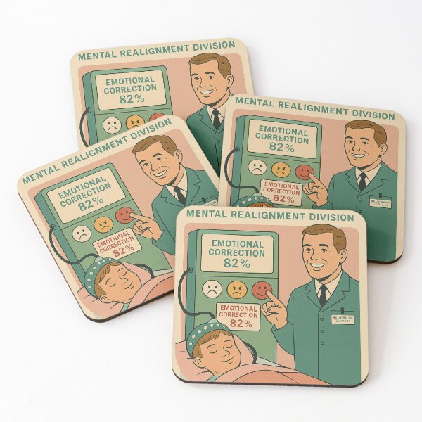 Item preview, The Thought Refinery – Retro Therapy Poster designed and sold by WeaveWhimsy.