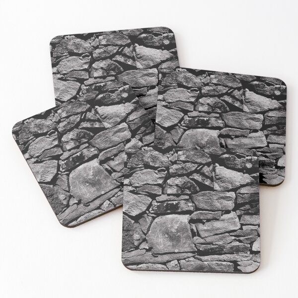 Item preview, Historic brick wall high contrast black and white designed and sold by Dryft7.