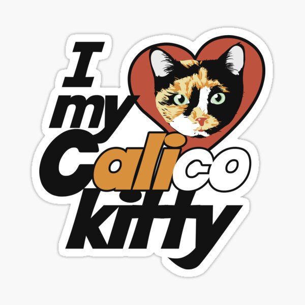 Item preview, Calico Kitty LOVE designed and sold by Boog Monst .
