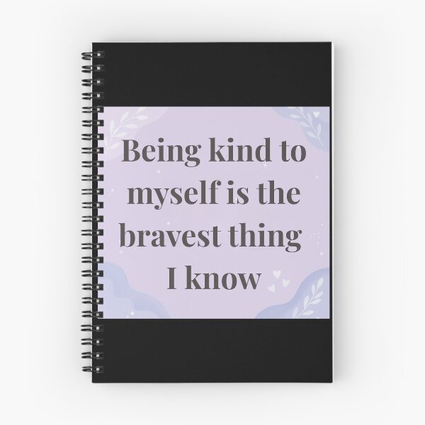 Item preview, Being Kind to Myself Is My Bravest Act – Gentle Affirmation designed and sold by Color Drift.