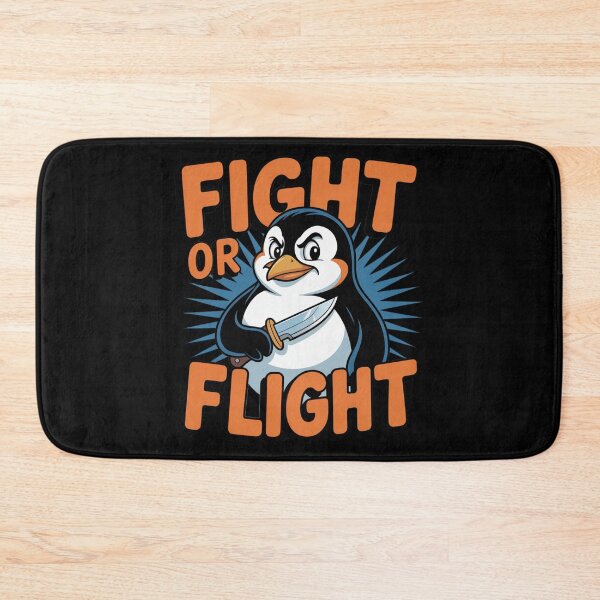 Item preview, fight or flight - meme penguin designed and sold by EnchantedOwl.