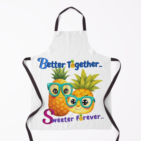 Item preview, Pineapple Pair – Better Together, Sweeter Forever designed and sold by Quirk & Calm Studio.