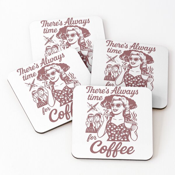Item preview, There's Always Time for Coffee - 50's Glamour Pinup Coffee Lover designed and sold by Thehatinthecat.