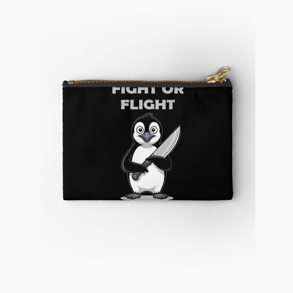 Item preview, fight or flight - meme penguin designed and sold by EnchantedOwl.