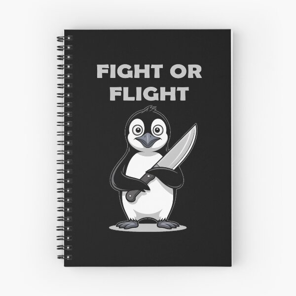 Item preview, fight or flight - meme penguin designed and sold by EnchantedOwl.