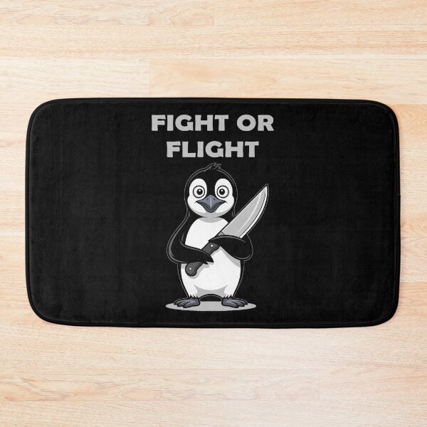 Item preview, fight or flight - meme penguin designed and sold by EnchantedOwl.