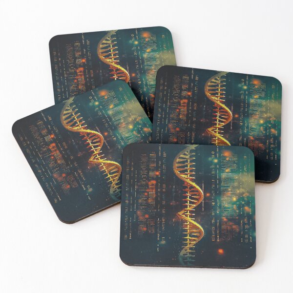 Item preview, Futuristic DNA Strand Glowing Science Art designed and sold by Amanda's Factory.