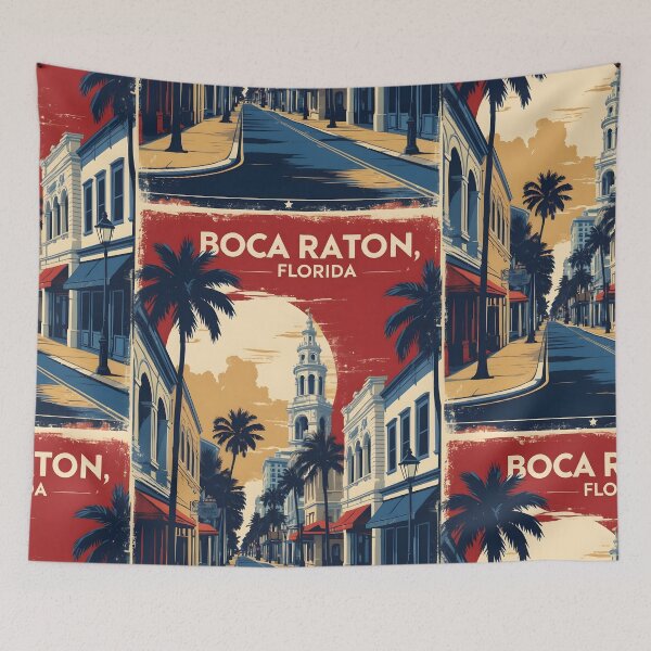 Item preview, Boca Raton Florida 1950s USA Vintage Travel Tourism designed and sold by TravelersGems.
