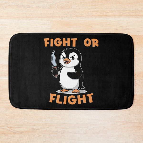 Item preview, Fight or flight - meme penguin designed and sold by EnchantedOwl.