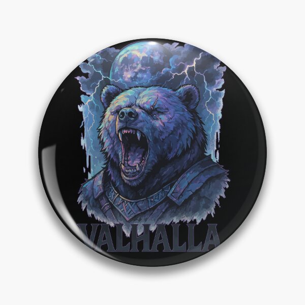Item preview, Bear Berserker Viking Valhalla Norse Goth designed and sold by TomFrontierArt.