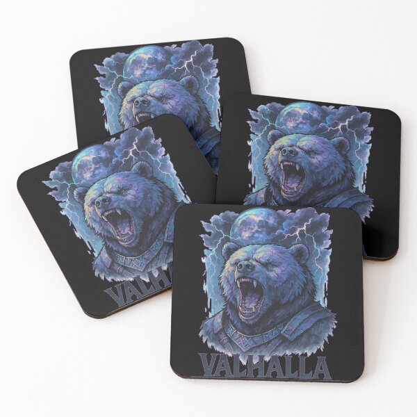 Item preview, Bear Berserker Viking Valhalla Norse Goth designed and sold by TomFrontierArt.
