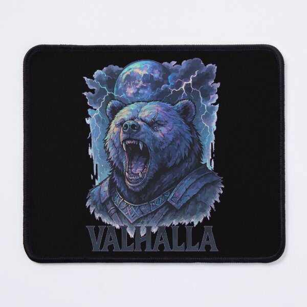 Item preview, Bear Berserker Viking Valhalla Norse Goth designed and sold by TomFrontierArt.