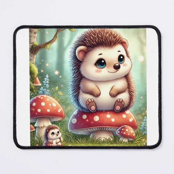 Item preview, Wald-Igel auf Fliegenpilz designed and sold by Simon Widhopf.