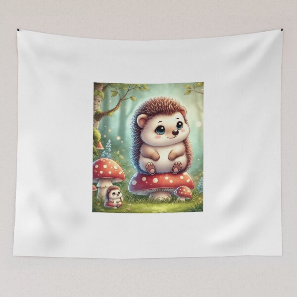 Item preview, Wald-Igel auf Fliegenpilz designed and sold by Simon Widhopf.