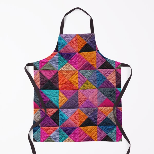 Item preview, Bright Multi-colored Simulated Quilt Blocks designed and sold by Harkins-House.