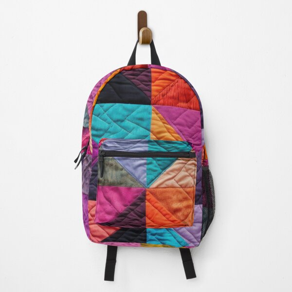 Item preview, Bright Multi-colored Simulated Quilt Blocks designed and sold by Harkins-House.