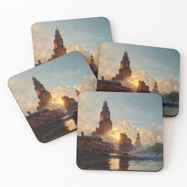 Item preview, Sunset Spires in a Steampunk Dream designed and sold by Amr Siam.