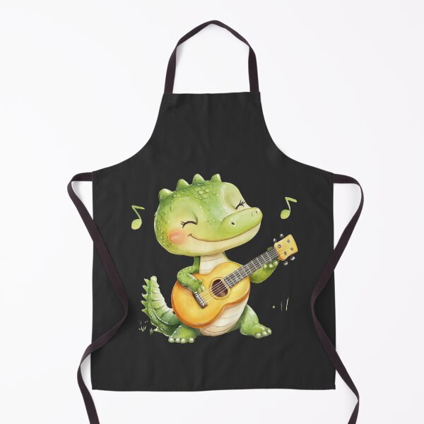 Item preview, Cute Watercolor Alligator Playing Guitar Clipart Illustration designed and sold by AchaRat.
