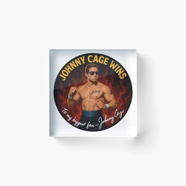 Item preview, Mortal Kombat Johnny Cage Autograph  designed and sold by Action Heroes Stuff.