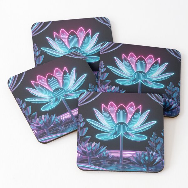 Item preview, Neon Lotus in Circuit Garden designed and sold by McVrax.