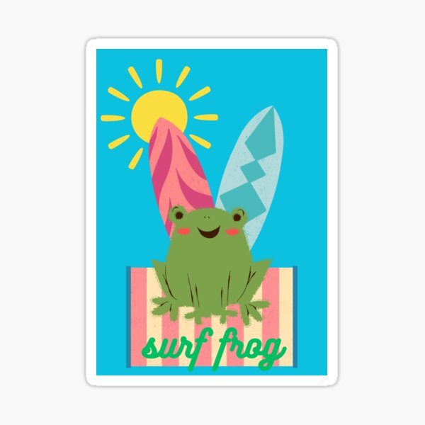 Item preview, Surf frog designed and sold by TremorArtL.