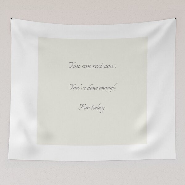Item preview, You can rest now – gentle quote print for tired hearts designed and sold by KWkindwaves.