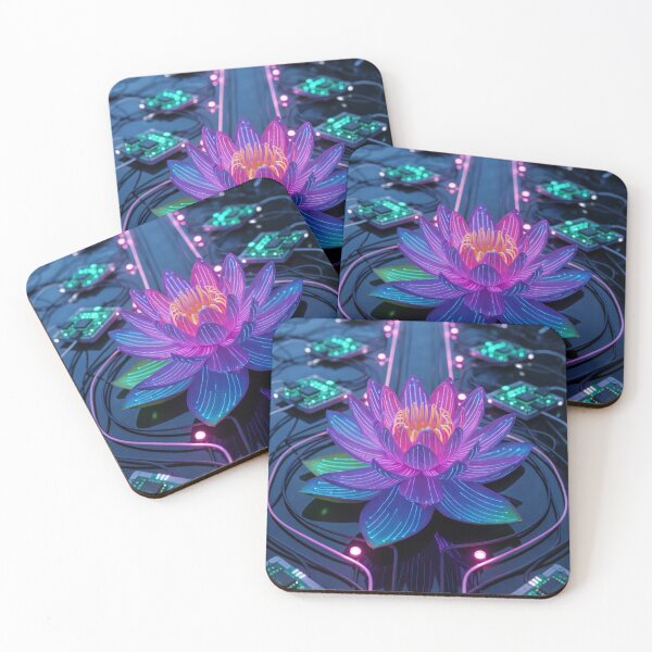 Item preview, Neon Lotus in Circuit Garden designed and sold by McVrax.
