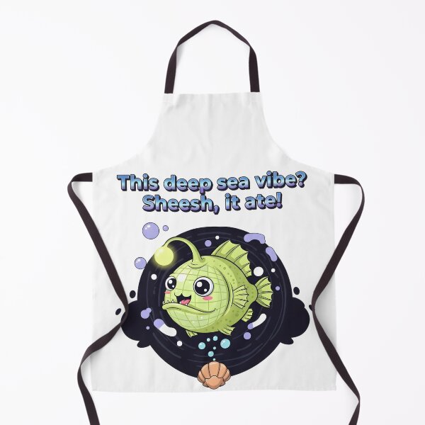 Item preview, This Deep Sea Vibe? Sheesh, It Ate! – Kawaii Anglerfish Meme Digital Art designed and sold by AnnDesignStudio.