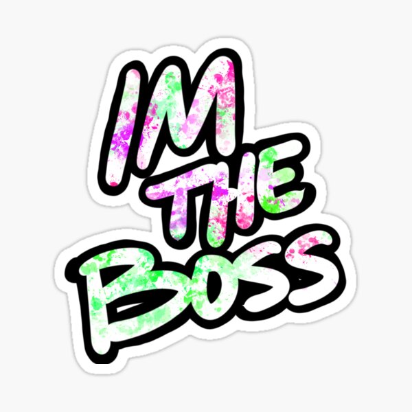 Item preview, “I’m the Boss” Splatter Quote PNG – Bold Digital Design for Shirts, Mugs & More designed and sold by JRdesigns25.