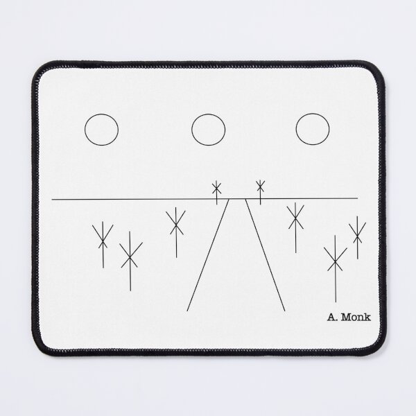 Item preview, Famous OCD Detective TV Show-Inspired Minimalist Landscape designed and sold by Tone & Thread.