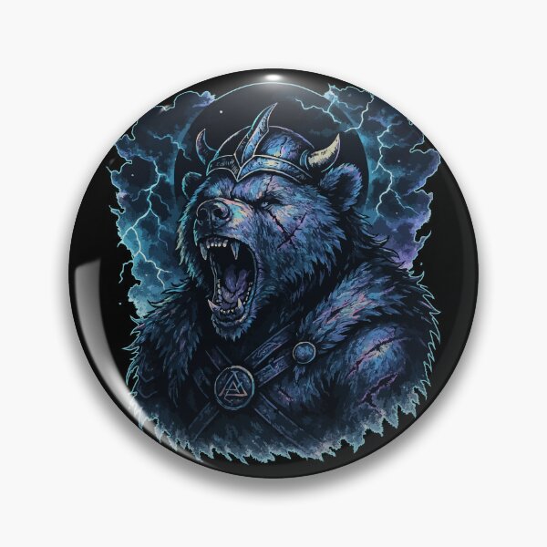 Item preview, Bear Berserker Viking Norse Goth designed and sold by TomFrontierArt.
