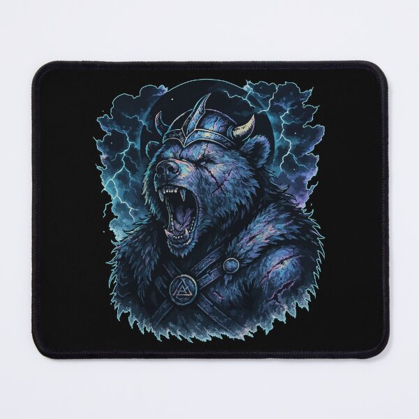 Item preview, Bear Berserker Viking Norse Goth designed and sold by TomFrontierArt.